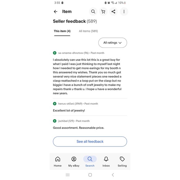 2 lb Jewelry Lot-Some Good, Some Broken-Necklaces,Bracelets,Earrings-Metal - Picture 6 of 6